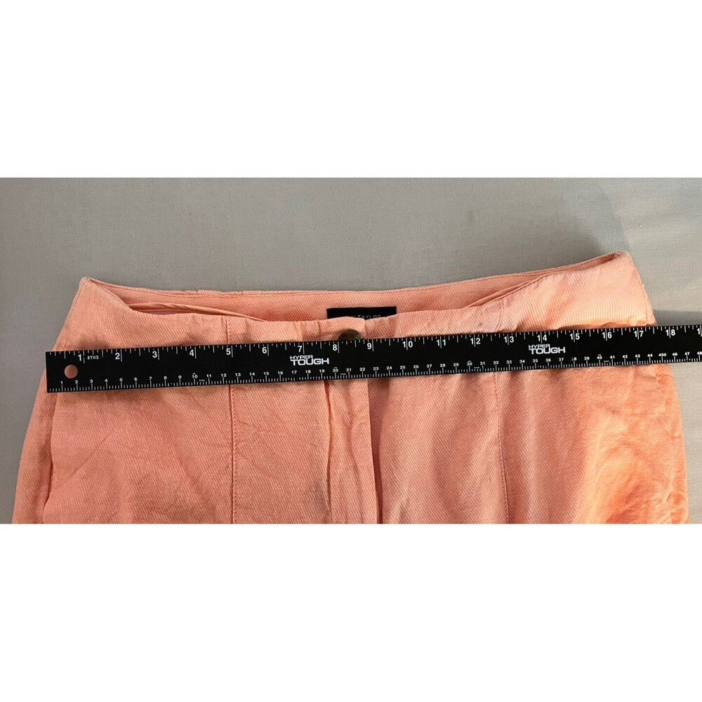 Ann Taylor Peach Linen Blend Pants Size 14 - Picture 8 of 8